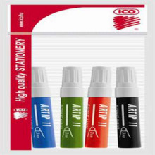 Flipchart marker készlet, 1-3 mm, kúpos, ICO "Artip 11", 4 különböző szín