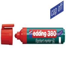 Flipchart marker, 1,5-3 mm, kúpos, EDDING "380", piros