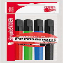 Alkoholos marker készlet, OHP, 2-3 mm, B, ICO, 4 különböző szín