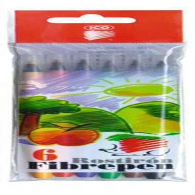 Filctoll készlet, 1 mm, ICO "Süni 300", 6 különböző szín