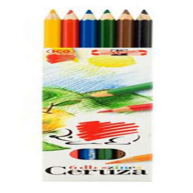 Színes ceruza készlet, ICO "Süni", 6 különböző szín