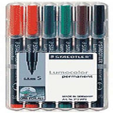 Alkoholos marker készlet, 0,4 mm, STAEDTLER "Lumocolor 313 S", 6 különböző szín