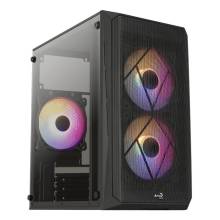 AeroCool CS-107 Mesh FRGB ablakos fekete M-ATX h&aacute;z CAAC359 ACCS-PC14032.11
