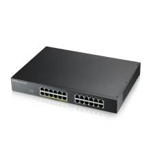 ZYXEL Switch 24x1000Mbps (12xPOE) F&eacute;mh&aacute;zas Menedzselhető, Rackes (24GbE port), GS1915-24EP-EU0101F GS1915-24EP-EU0101F