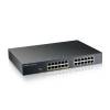 ZYXEL Switch 24x1000Mbps (12xPOE) Fémházas Menedzselhető, Rackes (24GbE port), GS1915-24EP-EU0101F GS1915-24EP-EU0101F