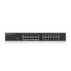 ZYXEL Switch 24x1000Mbps (12xPOE) Fémházas Menedzselhető, Rackes (24GbE port), GS1915-24EP-EU0101F GS1915-24EP-EU0101F