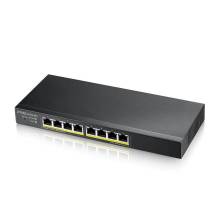 ZYXEL Switch 8x1000Mbps (8xPOE), F&eacute;mh&aacute;zas, Menedzselhető (8GbE port), GS1915-8EP-EU0101F GS1915-8EP-EU0101F