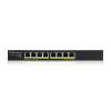 ZYXEL Switch 8x1000Mbps (8xPOE), Fémházas, Menedzselhető (8GbE port), GS1915-8EP-EU0101F GS1915-8EP-EU0101F