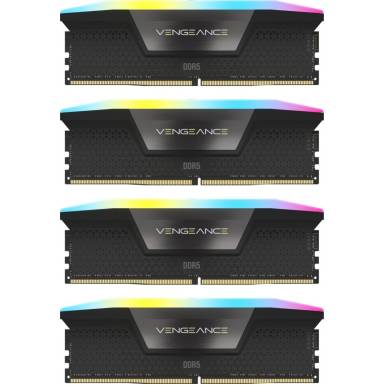 Corsair 192GB DDR5 5200MHz Kit(4x48GB) Vengeance RGB Black CMH192GX5M4B5200C38 Corsair 192GB DDR5 5200MHz Kit(4x48GB) Vengeance RGB Black CMH192GX5M4B5200C38