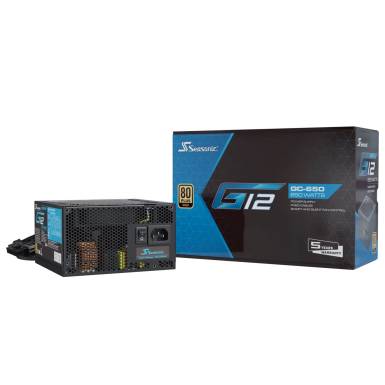 Tápegység Seasonic G12 GC-650 650W 12cm ATX BOX 80+ Gold SSP-650RT2 Tápegység Seasonic G12 GC-650 650W 12cm ATX BOX 80+ Gold SSP-650RT2