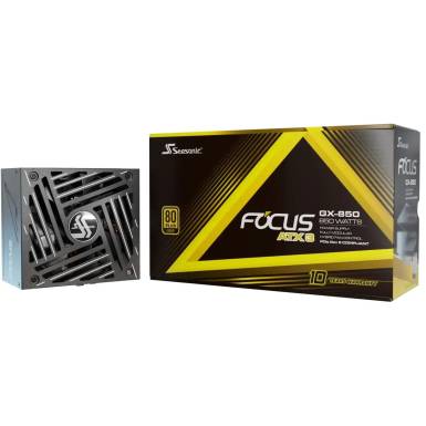 Tápegység Seasonic Focus GX-850 850W ATX3.1 PCIe 5.1, 13,5cm, BOX 80+ Gold Moduláris FOCUS-GX-850-V4 Tápegység Seasonic Focus GX-850 850W ATX3.1 PCIe 5.1, 13,5cm, BOX 80+ Gold Moduláris FOCUS-GX-850-V4