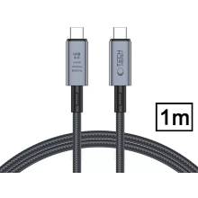 Tech-Protect USB Type-C - USB Type-C adat- &eacute;s t&ouml;ltők&aacute;bel - Ultraboost USB 4.0 / 8K / 40 Gbps / PD240 Cable - 240W - sz&uuml;rke TP308989