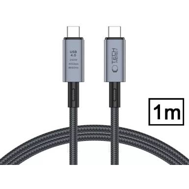 Tech-Protect USB Type-C - USB Type-C adat- és töltőkábel - Ultraboost USB 4.0 / 8K / 40 Gbps / PD240 Cable - 240W - szürke TP308989 Tech-Protect USB Type-C - USB Type-C adat- és töltőkábel - Ultraboost USB 4.0 / 8K / 40 Gbps / PD240 Cable - 240W - szürke TP308989