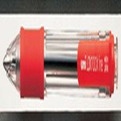 Golyóstoll, 0,3 mm, nyomógombos, UNI "SN-101 Laknock Fine", piros