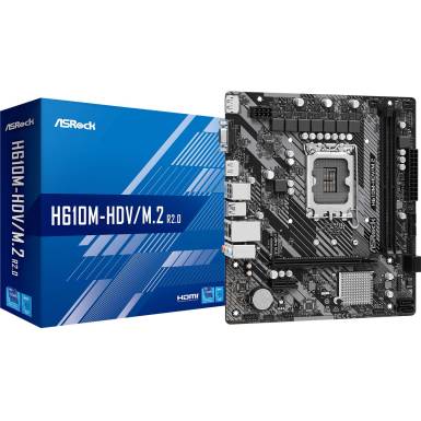 ASRock H610M-HDV/M.2 R2.0 90-MXBJH0-A0UAYZ ASRock H610M-HDV/M.2 R2.0 90-MXBJH0-A0UAYZ