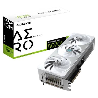 Gigabyte GeForce RTX 5070 Ti 16GB AERO OC 16G videok&aacute;rtya (GV-N507TAERO OC-16GD)