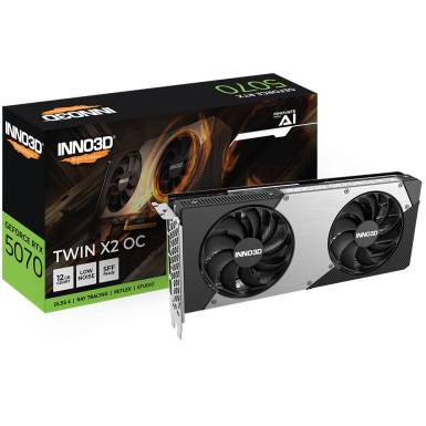 Inno3D GeForce RTX 5070 12GB TWIN X2 OC videokártya (N50702-12D7X-195064N) Inno3D GeForce RTX 5070 12GB TWIN X2 OC videokártya (N50702-12D7X-195064N)