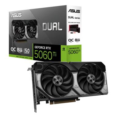 ASUS GeForce RTX 5060 Ti 8GB Dual OC Edition videokártya (DUAL-RTX5060TI-O8G) 90YV0MP2-M0NA00 ASUS GeForce RTX 5060 Ti 8GB Dual OC Edition videokártya (DUAL-RTX5060TI-O8G) 90YV0MP2-M0NA00