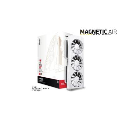 XFX Radeon RX 9070 XT 16GB Quicksilver White Magnetic Air Edition videokártya (RX-97TMAQKW9) XFX Radeon RX 9070 XT 16GB Quicksilver White Magnetic Air Edition videokártya (RX-97TMAQKW9)