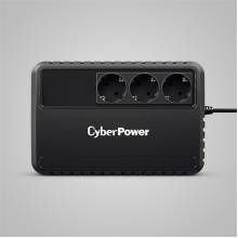CYBERPOWER UPS BU650EG (3 Schuko) 650VA (360 W), 230V Power-Saving LINE-INTERAKT&Iacute;V sz&uuml;netmentes eloszt&oacute;, AVR BU650EG