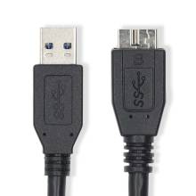 Nedis USB-A Male to USB Micro-B Male cable 1m Black CCGL61500BK10 Nedis USB-A Male to USB Micro-B Male cable 1m Black CCGL61500BK10