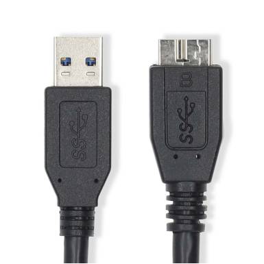 Nedis USB-A Male to USB Micro-B Male cable 1m Black CCGL61500BK10 Nedis USB-A Male to USB Micro-B Male cable 1m Black CCGL61500BK10