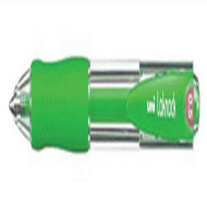 Golyóstoll, 0,25 mm, nyomógombos, UNI "SN-100 Laknock", zöld