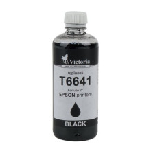 VICTORIA T6641 Tintapatron L100, 200mfp nyomtatókhoz, fekete, 100ml