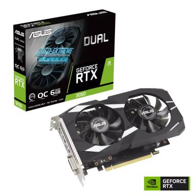 Asus DUAL-RTX 3050 -O6G DUAL-RTX3050-O6G 90YV0K60-M0NA00 Asus DUAL-RTX 3050 -O6G DUAL-RTX3050-O6G 90YV0K60-M0NA00