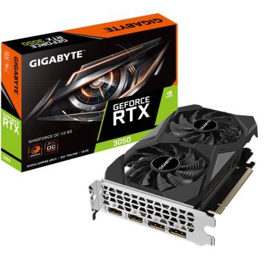 Gigabyte RTX 3050 WINDFORCE OC V2 6G GV-N3050WF2OCV2-6GD Gigabyte RTX 3050 WINDFORCE OC V2 6G GV-N3050WF2OCV2-6GD