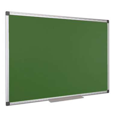 Krétás tábla, zöld felület, nem mágneses, 120x240 cm, alumínium keret, 