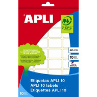 APLI Etikett, 50x70 mm, kézzel írható, kerekített sarkú, APLI, 40 etikett/csomag