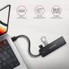 AXAGON HUE-C1A USB-A 5GBPS TRAVEL HUB Black HUE-C1A
