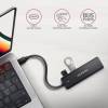 AXAGON HUE-C1C USB-C 5GBPS TRAVEL HUB Black HUE-C1C