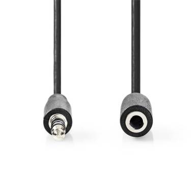 Nedis CAGL22050BK50 3,5mm jack hosszabító hábel, 3,5mm sztereo jack dugó - 3,5mm sztereo jack aljzat, hossz 5m CAGL22050BK50 Nedis CAGL22050BK50 3,5mm jack hosszabító hábel, 3,5mm sztereo jack dugó - 3,5mm sztereo jack aljzat, hossz 5m CAGL22050BK50