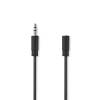 Nedis CAGL22050BK50 3,5mm jack hosszabító hábel, 3,5mm sztereo jack dugó - 3,5mm sztereo jack aljzat, hossz 5m CAGL22050BK50