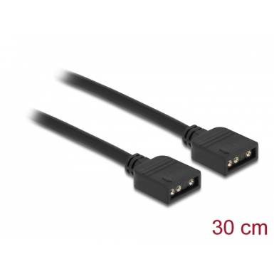 Delock RGB csatlakozó kábel 3 tűs 5 V-s RGB / ARGB LED fényhez 30 cm hosszú Delock RGB csatlakozó kábel 3 tűs 5 V-s RGB / ARGB LED fényhez 30 cm hosszú