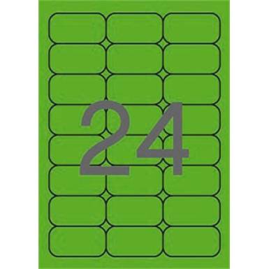 APLI Etikett, 64x33,9 mm, színes, kerekített sarkú, APLI, neon zöld, 480 etikett/csomag APLI Etikett, 64x33,9 mm, színes, kerekített sarkú, APLI, neon zöld, 480 etikett/csomag