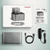 USB-C dokkoló HDD/SSD Axagon ADSA-DC USB3.0 2x2,5'/3,5' Clone