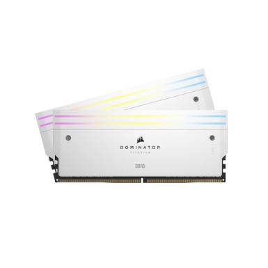 Corsair 48GB DDR5 7200MHz Kit(2x24GB) Dominator Titanium RGB White Corsair 48GB DDR5 7200MHz Kit(2x24GB) Dominator Titanium RGB White