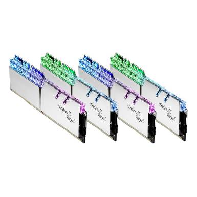 G.SKILL 64GB DDR4 3200MHz Kit(4x16GB) Trident Z Royal G.SKILL 64GB DDR4 3200MHz Kit(4x16GB) Trident Z Royal