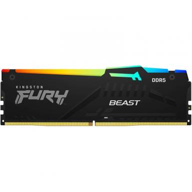 Kingston 8GB DDR5 6000MHz Fury Beast RGB Black Kingston 8GB DDR5 6000MHz Fury Beast RGB Black