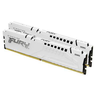 Kingston 64GB DDR5 5600MHz Kit(2x32GB) Fury Beast White Kingston 64GB DDR5 5600MHz Kit(2x32GB) Fury Beast White