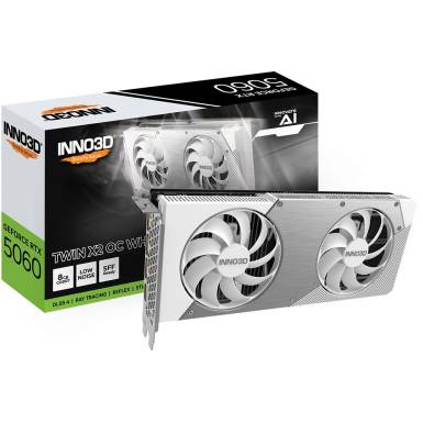 Inno3D GeForce RTX5060 8GB DDR7 Twin X2 OC White Inno3D GeForce RTX5060 8GB DDR7 Twin X2 OC White