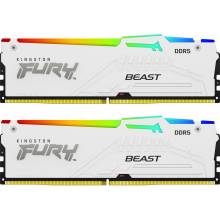 Kingston 64GB DDR5 5200MHz Kit(2x32GB) Fury Beast White Kingston 64GB DDR5 5200MHz Kit(2x32GB) Fury Beast White
