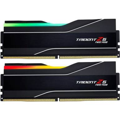 G.SKILL 32GB DDR5 6400MHz Kit(2x16GB) Trident Z5 Neo RGB Black F5-6400J3039G16GX2-TZ5NR G.SKILL 32GB DDR5 6400MHz Kit(2x16GB) Trident Z5 Neo RGB Black F5-6400J3039G16GX2-TZ5NR
