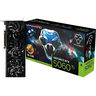 Gainward GeForce RTX5060 TI 16GB DDR7 Python III OC NE7506TS19T1-GB2061T Gainward GeForce RTX5060 TI 16GB DDR7 Python III OC NE7506TS19T1-GB2061T