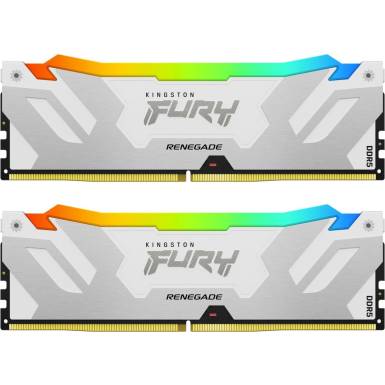 Kingston 64GB DDR5 6400MHz Kit(2x32GB) Fury Renegade RGB White KF564C32RWAK2-64 Kingston 64GB DDR5 6400MHz Kit(2x32GB) Fury Renegade RGB White KF564C32RWAK2-64