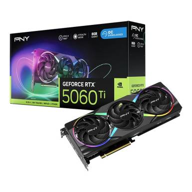 PNY GeForce RTX5060 TI 8GB DDR7 ARGB OC VCG5060T8TFXXPB1-O PNY GeForce RTX5060 TI 8GB DDR7 ARGB OC VCG5060T8TFXXPB1-O