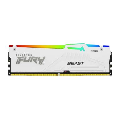 Kingston 16GB DDR5 6400MHz Fury Beast RGB Expo White KF564C32BWEA-16 Kingston 16GB DDR5 6400MHz Fury Beast RGB Expo White KF564C32BWEA-16